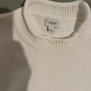 J. Crew Ladies Cream Crewneck Sweater